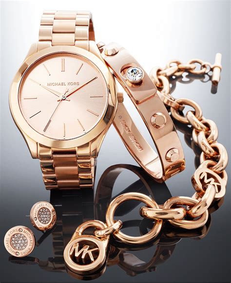 michael kors watch set women